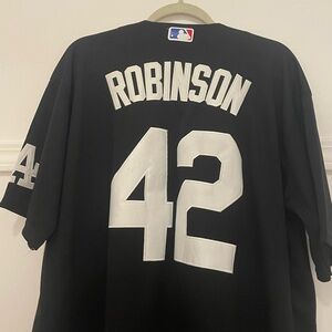 Nike Black and White Robinson 42 Jersey